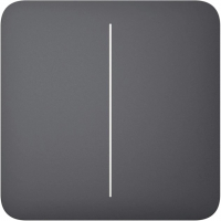Кнопка вимикача Ajax SoloButton (2-gang) [55] graphite www.bd.in.ua Безпечний Дім